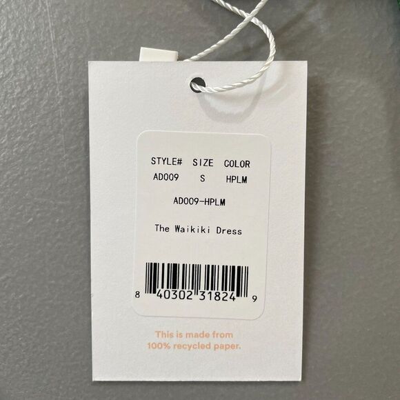 Andie Waikiki Swim Cover Up Dress Small Palm Green Leaf Tropical Print Resort - Picture 6 of 7